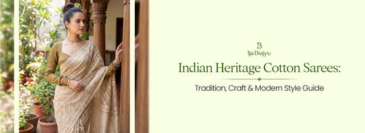 Indian Heritage Cotton Sarees: Tradition, Craft & Modern Style Guide