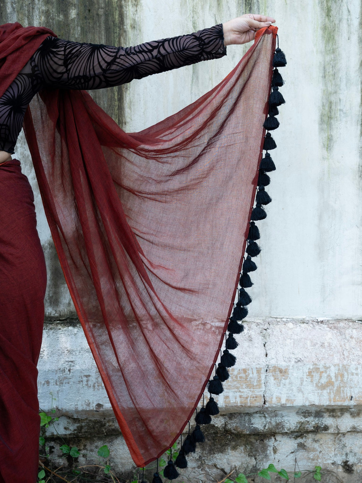 “Maati” Rust Mul Cotton Saree